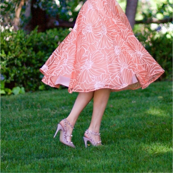 Anthropologie Calendula Dress by Moulinette Soeurs Organza Floral Sz 6 Spring! - Picture 10 of 10